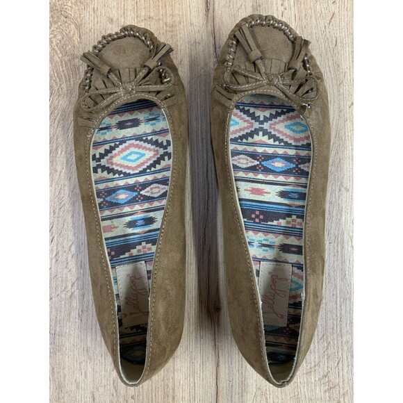 Jellypop Jodie Memory Foam Moccasin Slip On Loafer Shoes Women's Size 10 M Tan - Picture 12 of 16